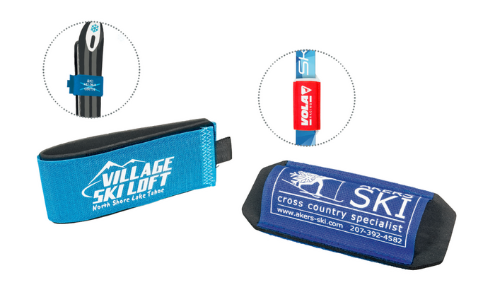 Clevere Ski giveaways Klettie und Sleevie im Kundendesign und mit Logodruck